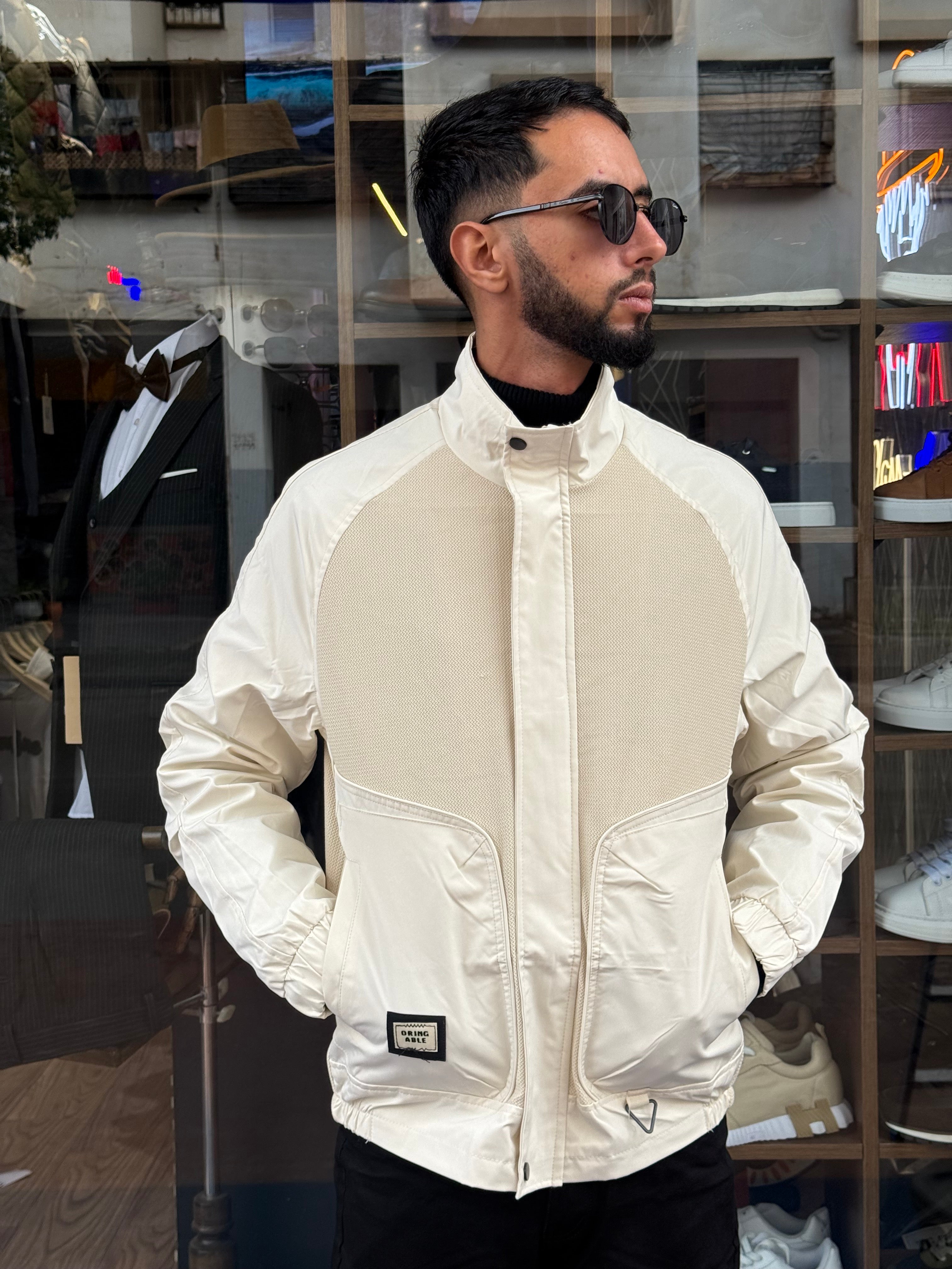 Veste Blanche Technique Homme – Style Moderne & Légèreté Active