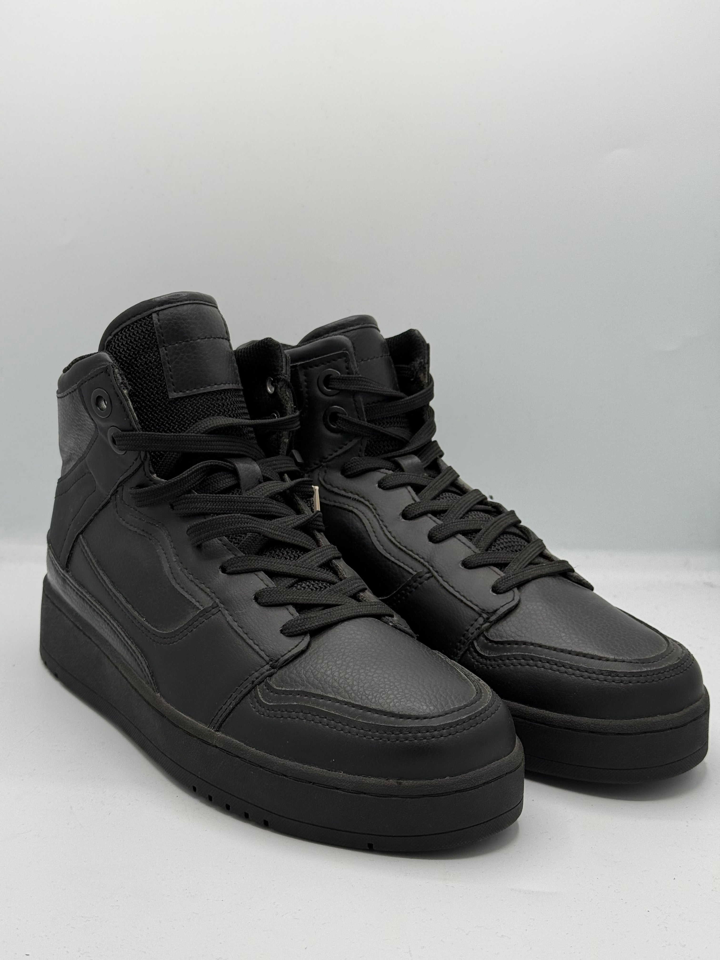 Baskets Montantes Prestige – Noir Absolu