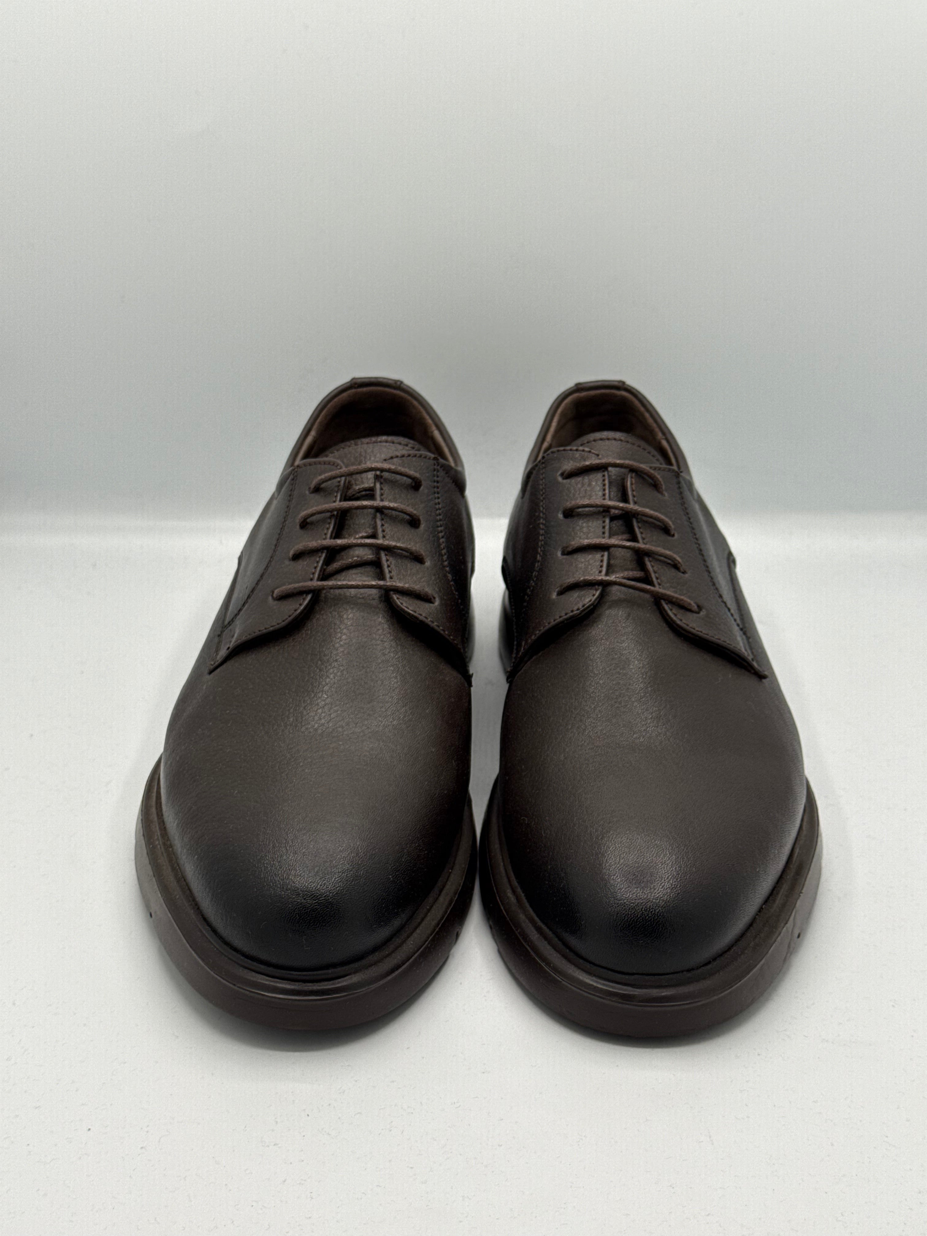 Chaussures homme en cuir Prestige Moderne – Marron Foncé