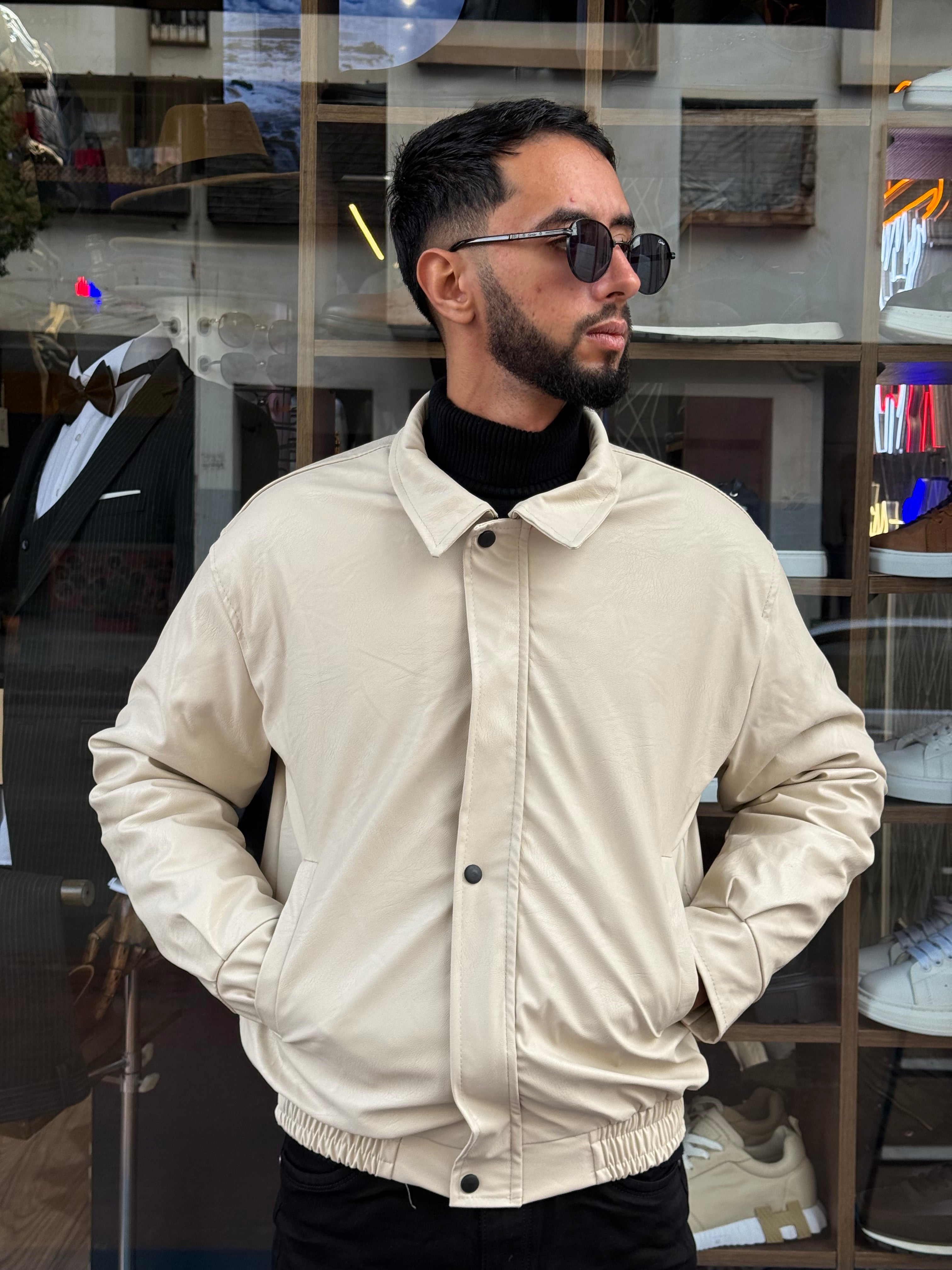 Veste Homme Beige Clair – Élégance Minimaliste & Coupe Moderne
