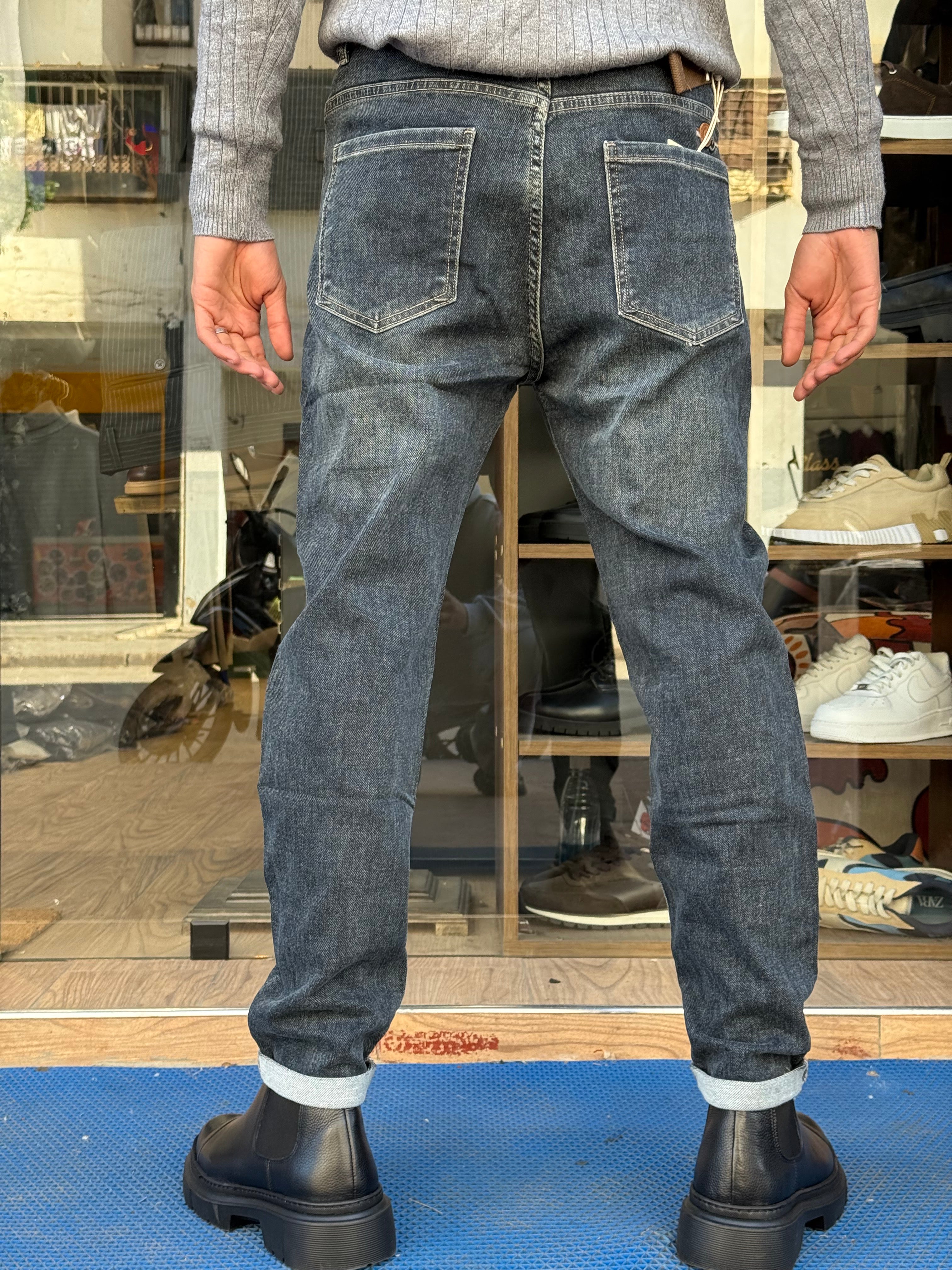 Jean Homme Coupe Droite – Bleu Foncé