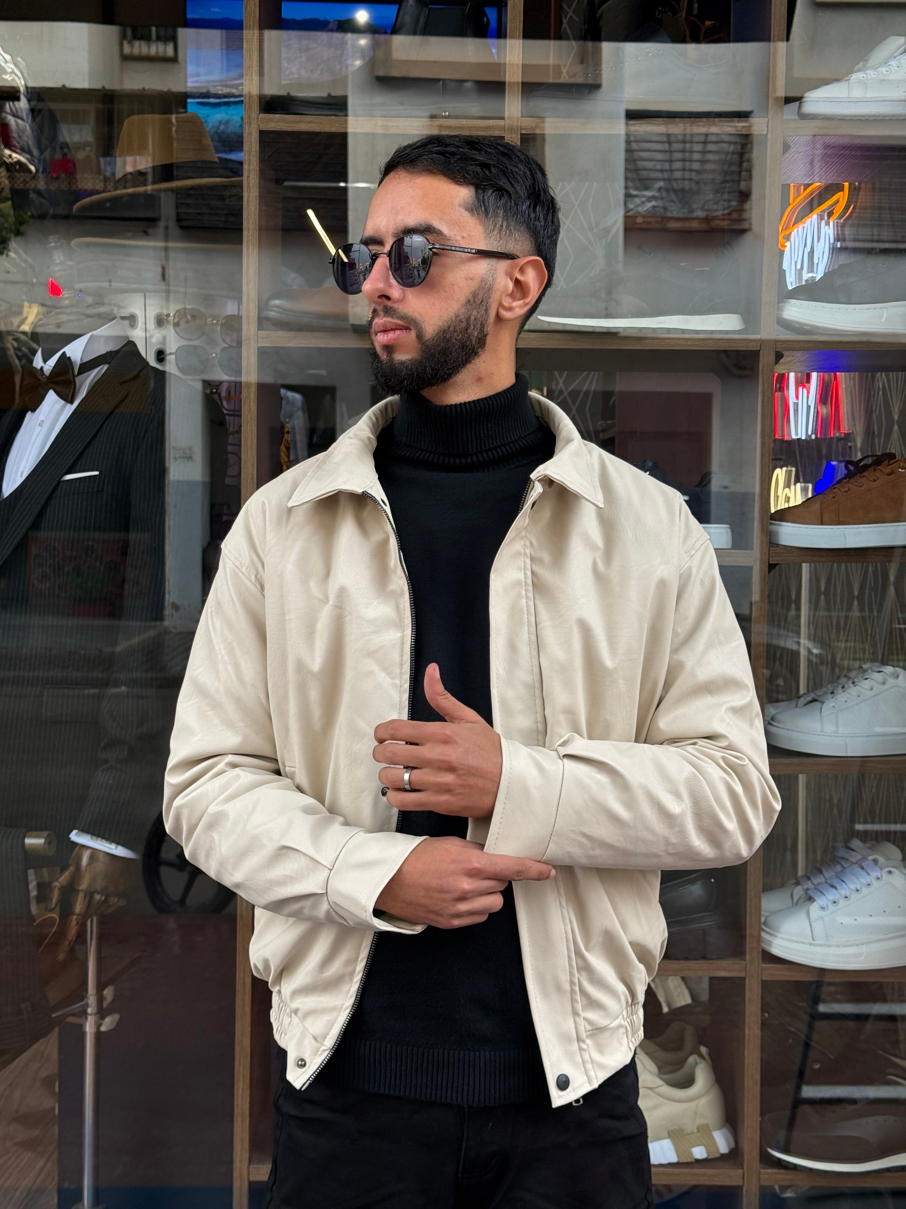 Veste Homme Beige Clair – Élégance Minimaliste & Coupe Moderne