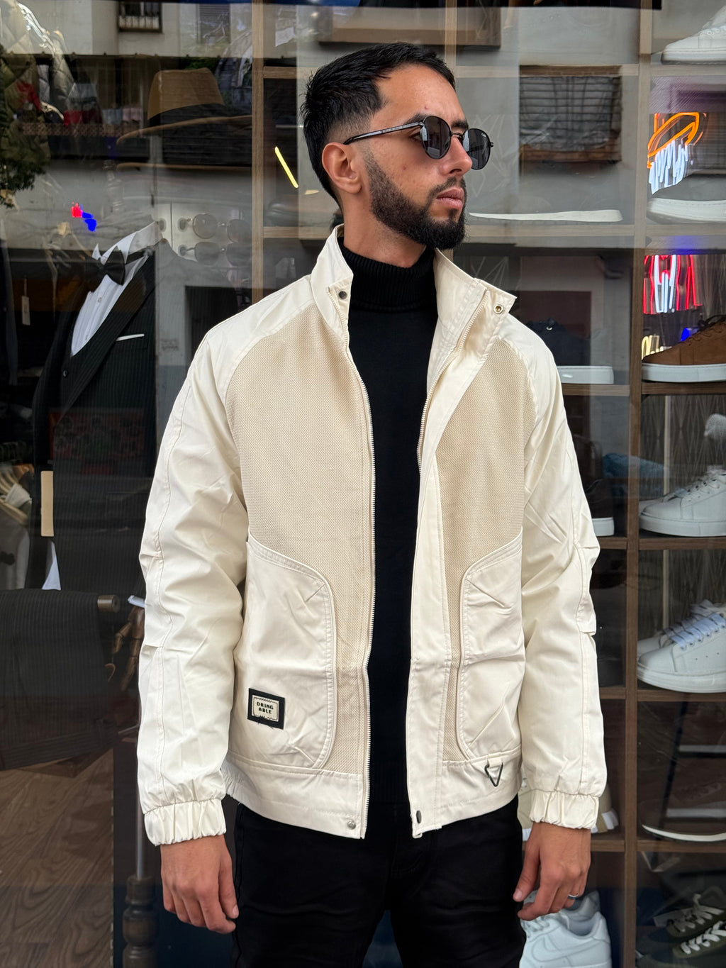 Veste Blanche Technique Homme – Style Moderne & Légèreté Active