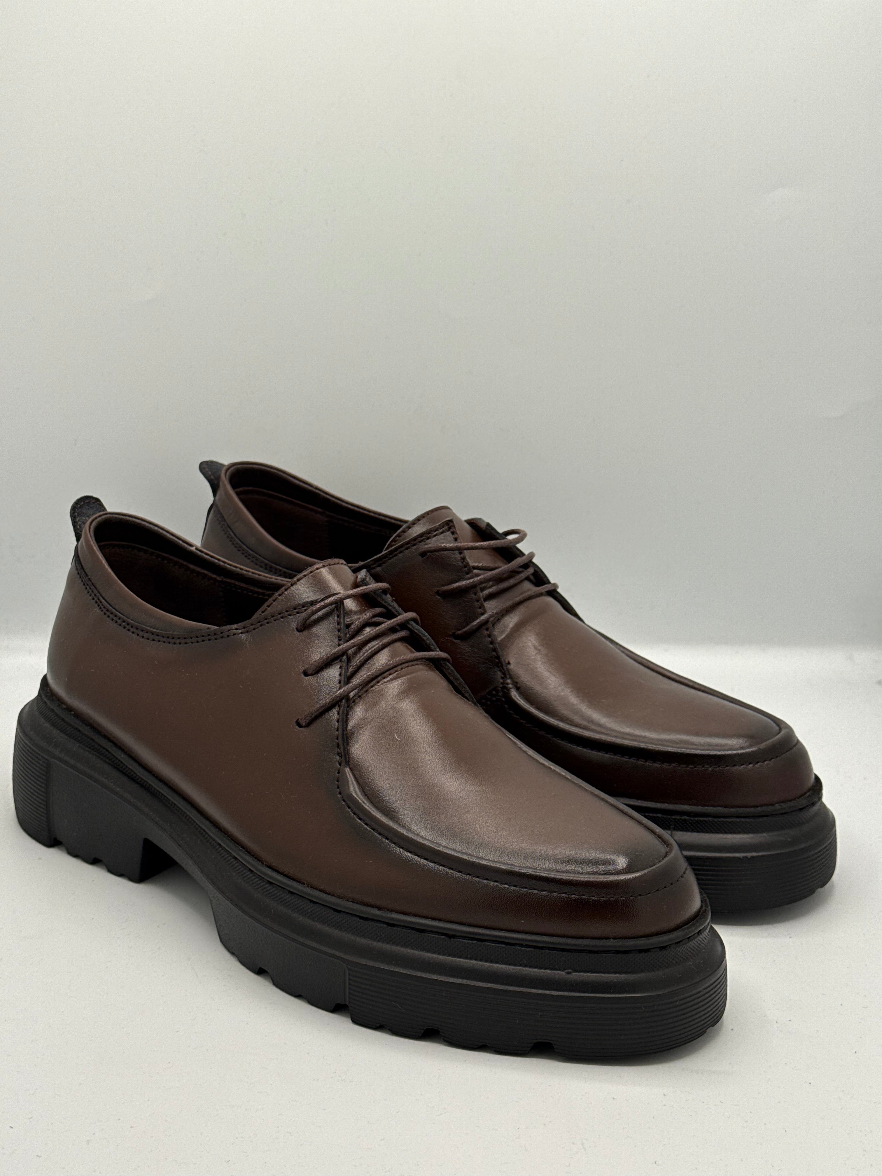 Chaussures Derbies Prestige Urbain – Marron Profond