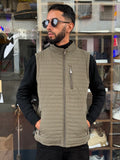Gilet Matelassé Homme Kaki Urbain – Style Moderne & Pratique