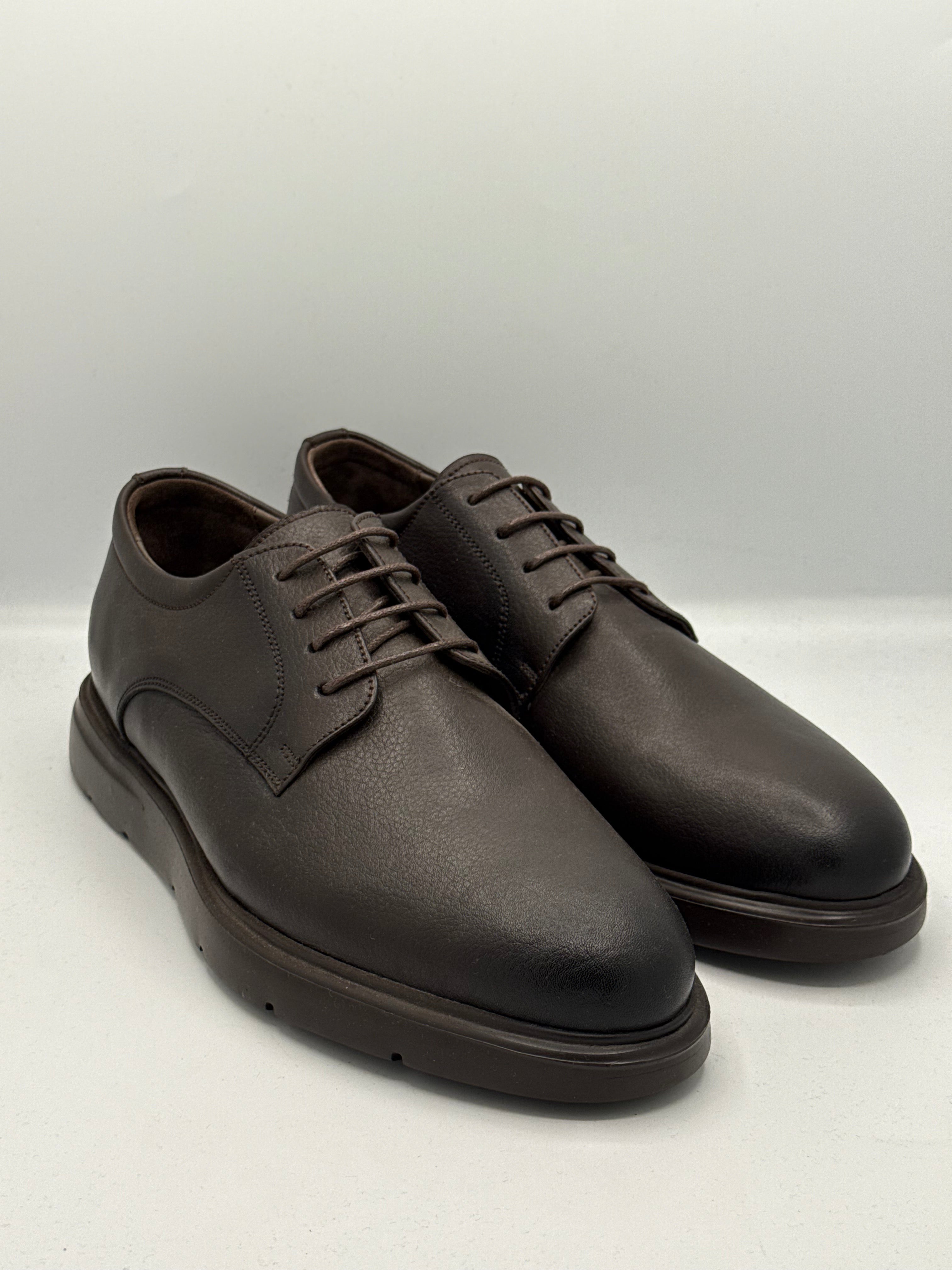 Chaussures homme en cuir Prestige Moderne – Marron Foncé