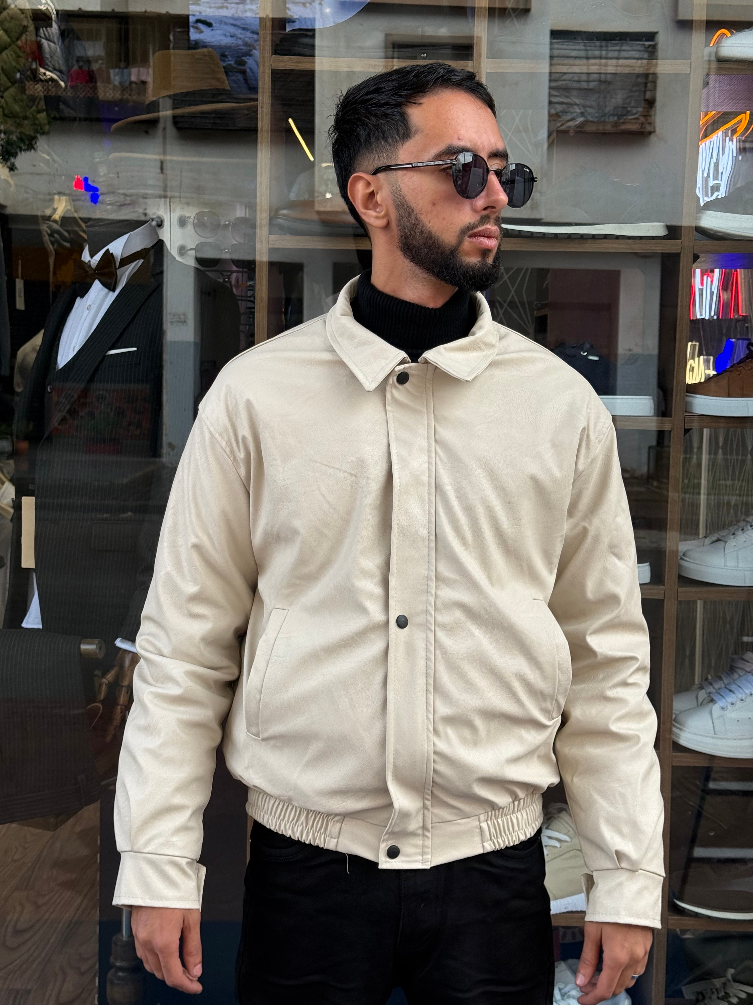 Veste Homme Beige Clair – Élégance Minimaliste & Coupe Moderne