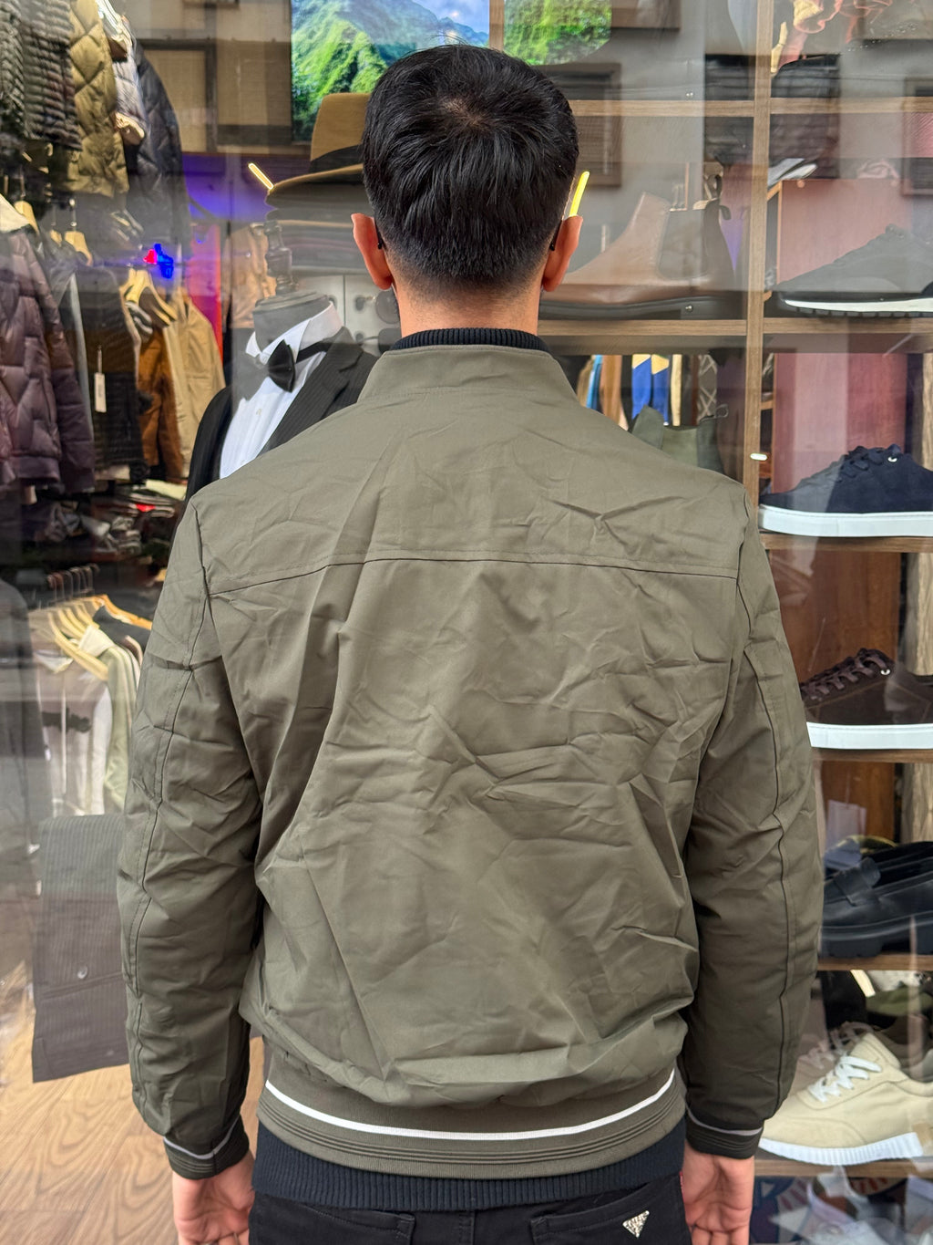 Veste Bomber Kaki Homme – Look Moderne & Confort Quotidien