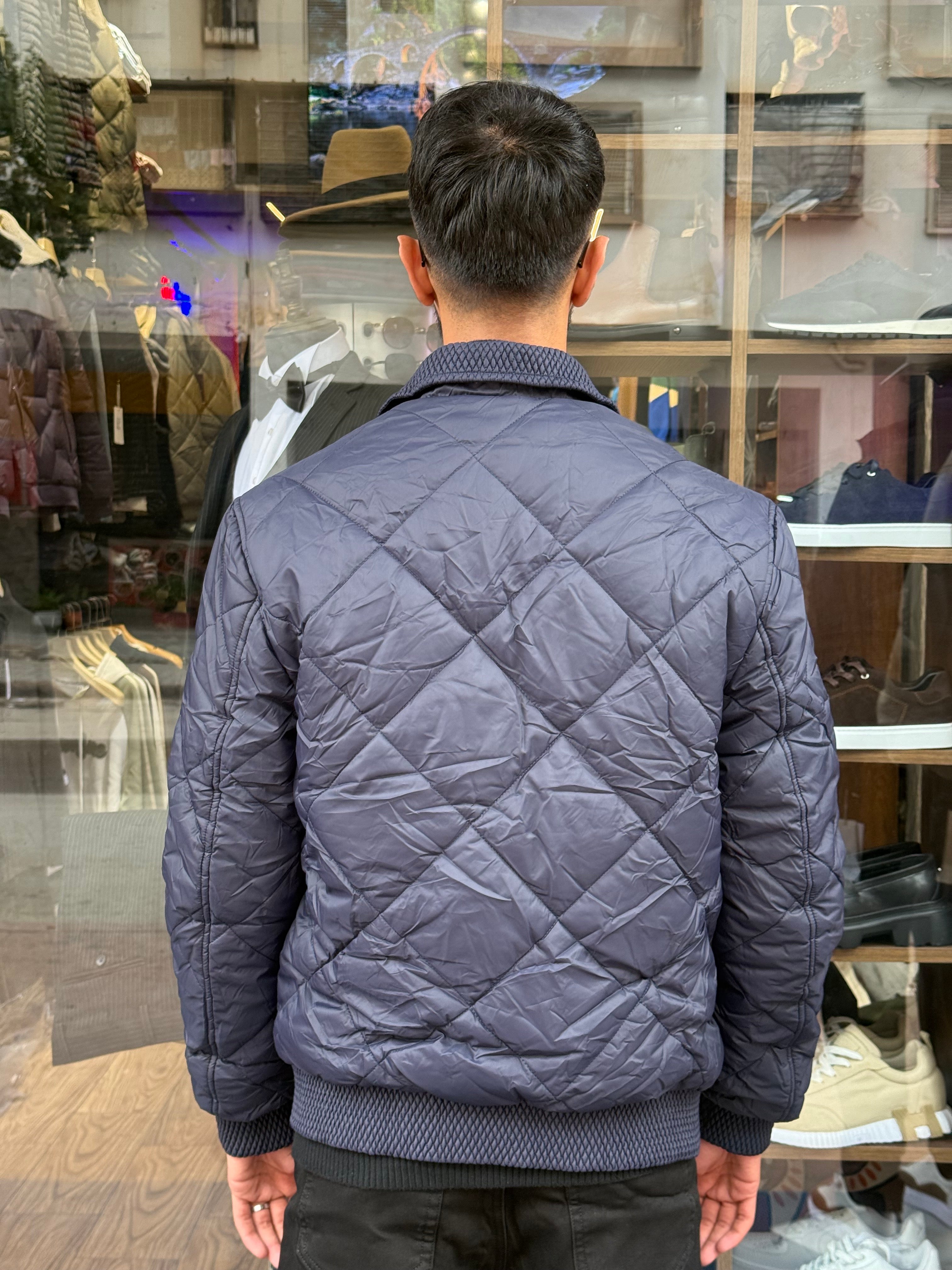 Veste Matelassée Bleu Marine Homme – Élégance Hivernale Premium